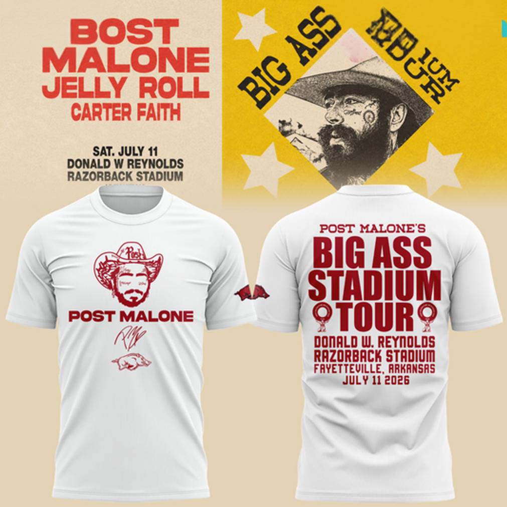 Malone White Big Ass Stadium 2026 T Shirt
