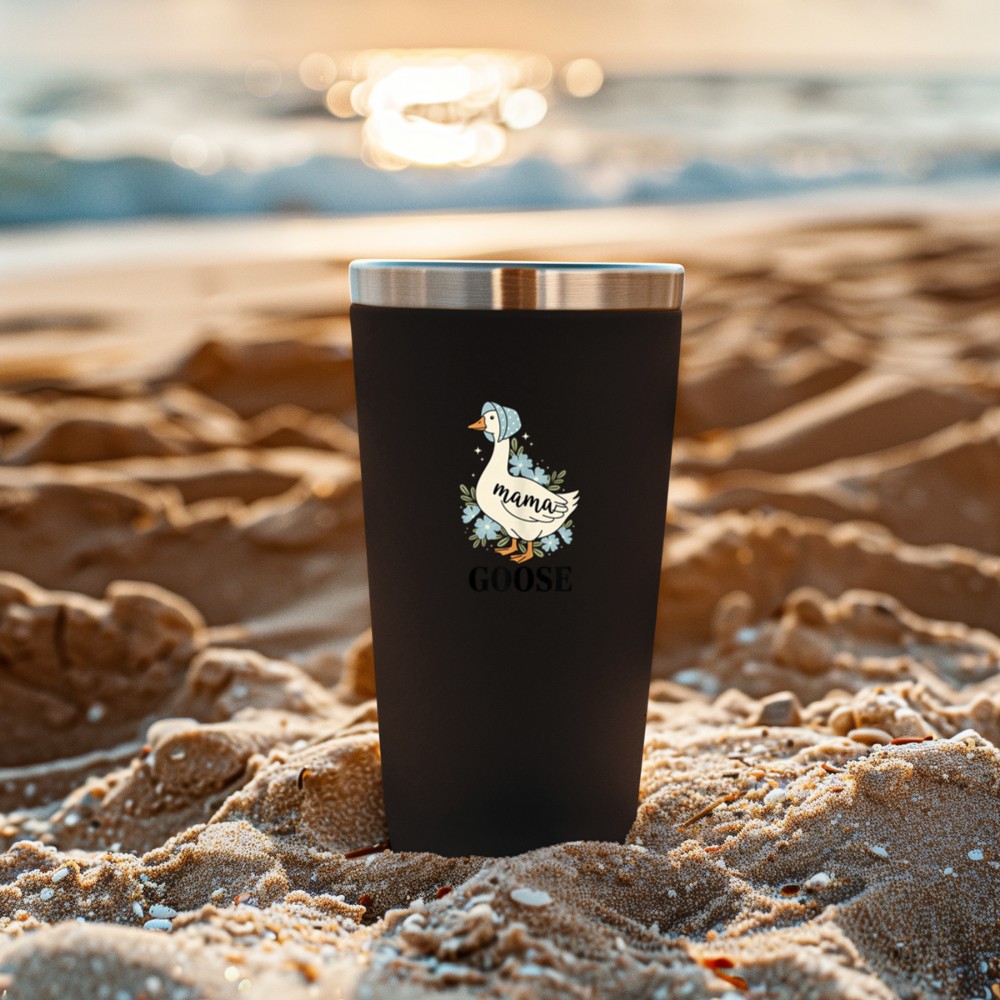 Mama Goose Mom Bird Floral Mother Day Tumbler