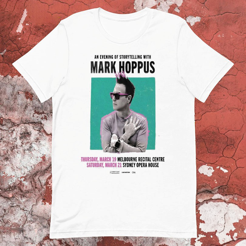 Mark Hoppus March 19 2026 Melbourne Recital Hall March 21 2026 Sydney Opera House Concert TShirts