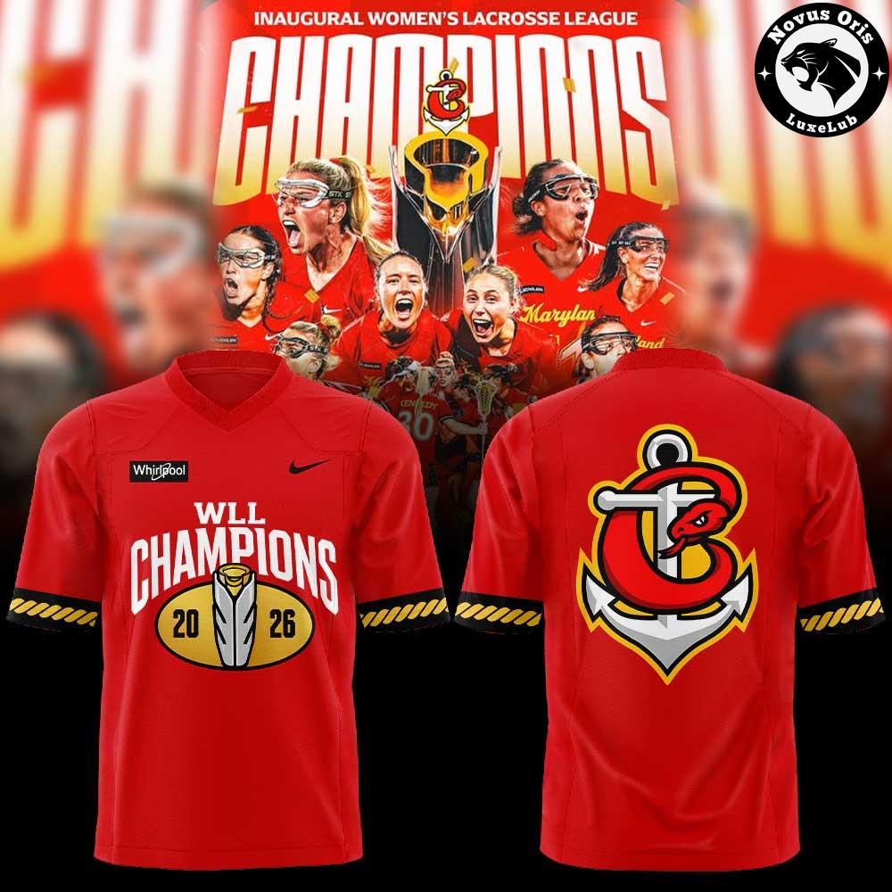 Maryland Charm 2026 WLL Inaugural Champions Football Jersey 1 - Unicasport Maryland Charm 2026 WLL Inaugural Champions Football Jersey