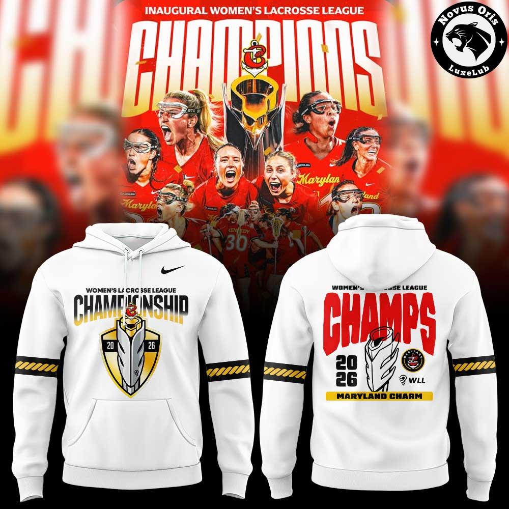 Maryland Charm 2026 WLL Inaugural Champions Hoodie 1 - Unicasport Maryland Charm 2026 WLL Inaugural Champions Hoodie