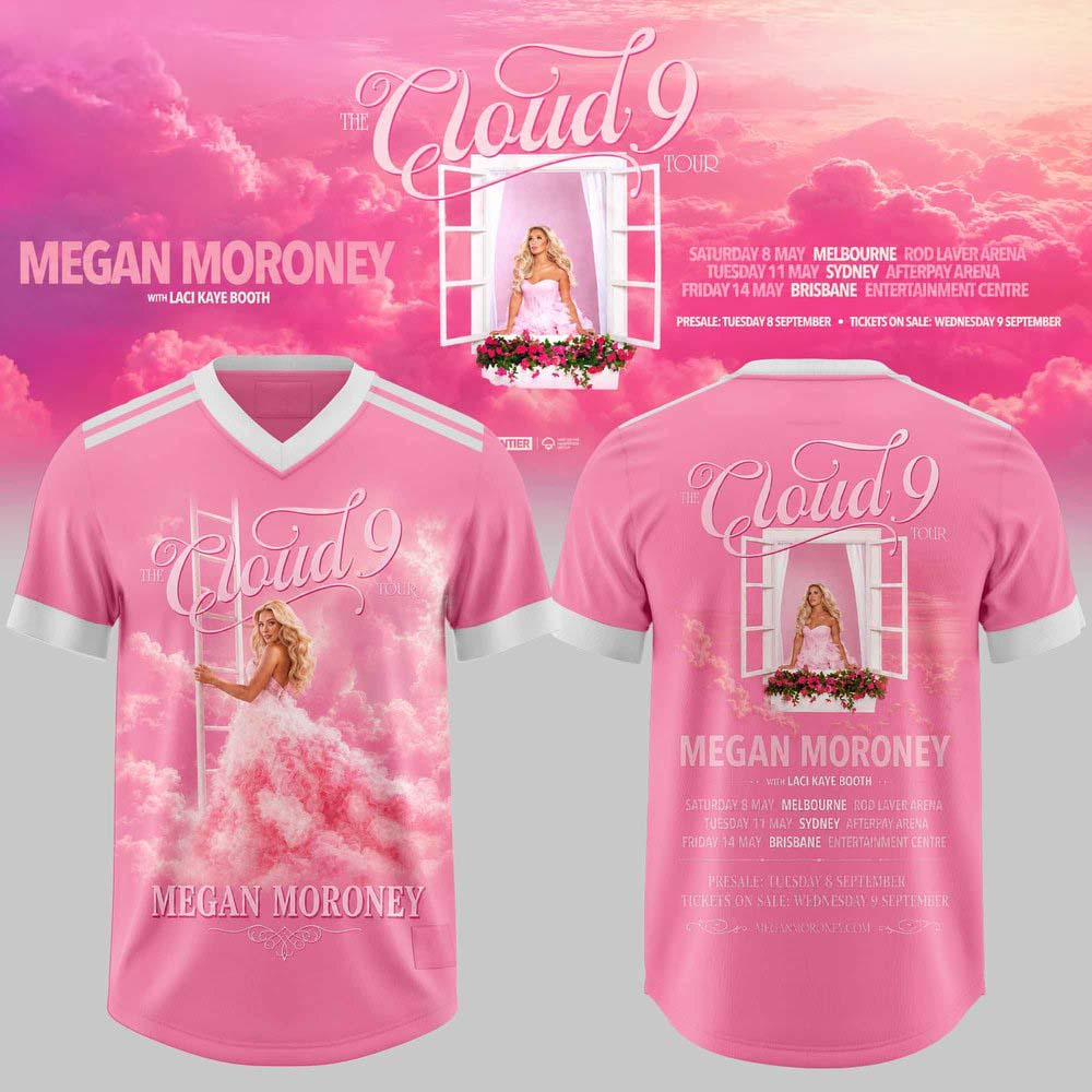 Megan Moroney Cloud 9 Tour Football Jersey 1 - Unicasport Megan Moroney Cloud 9 Tour Football Jersey