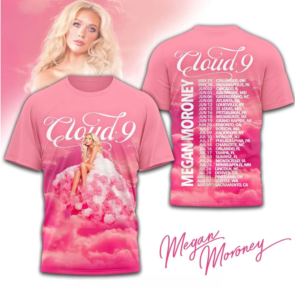 Megan Moroney Cloud 9 Tour TShirt Megan Moroney Merch Best Gifts For Her Merch 2026 1
