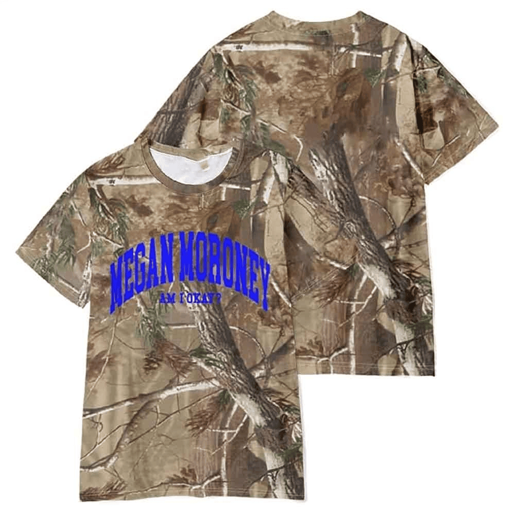 Megan Moroney Merch Am I Okay Real Tree CamoTShirtGifts For Music Fans