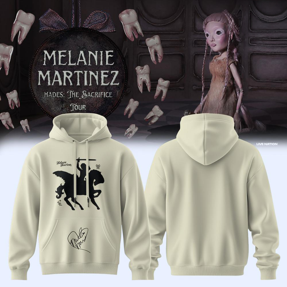 Melanie Martinez Hades Tour Cream Graphic Pullover Hoodie