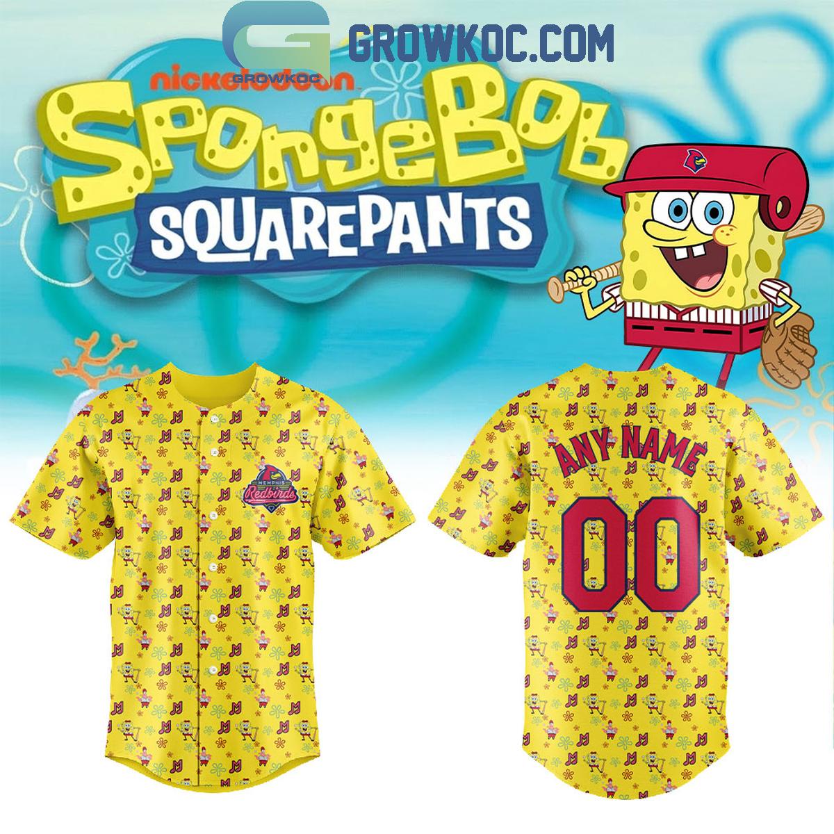 Memphis Redbirds SpongeBob SquarePants Night 2026 Baseball Jersey 1 - Unicasport Memphis Redbirds SpongeBob SquarePants Night 2026 Baseball Jersey