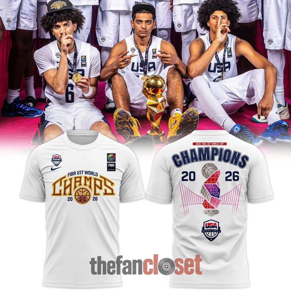 Men's USA Basketball 2026 FIBA Champions White Shirt
