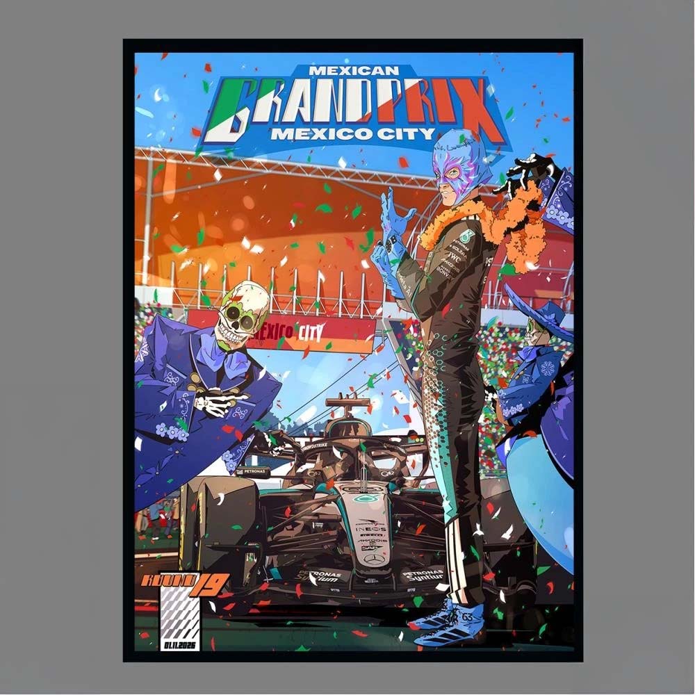 Mercedes AMG F1 George Russell 63 Mexican Grand Prix Mexico City Round 19 01112026 Poster