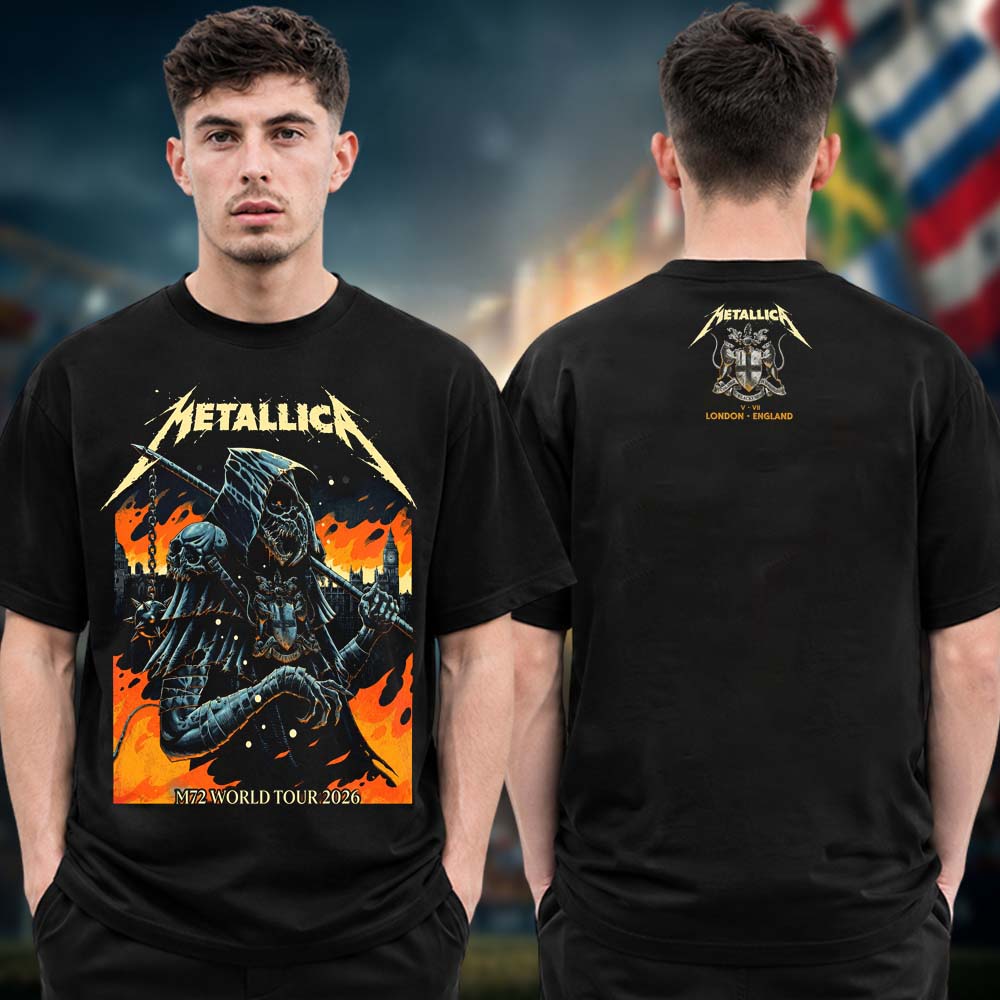 Metallica M72 London Exclusive Event Tee Night 2 At London Stadium In London UK On July 5 2026 Two Sided Unisex T Shirt