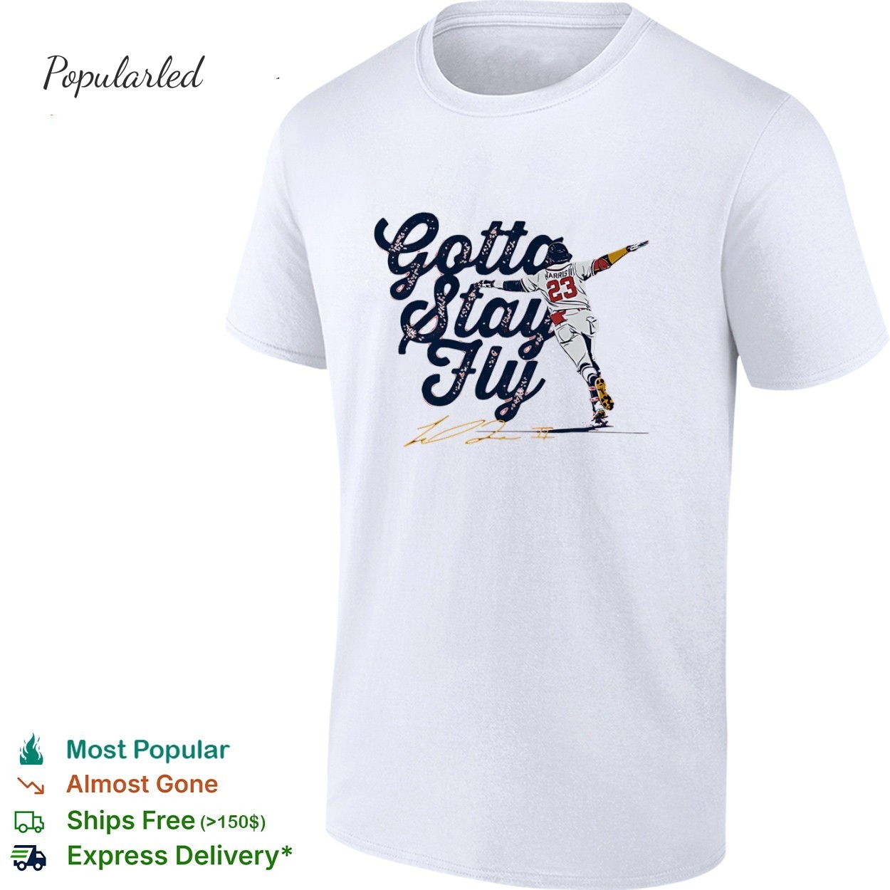 Michael Harris II Atlanta Braves baseball Gotta Stay Fly signature shirt