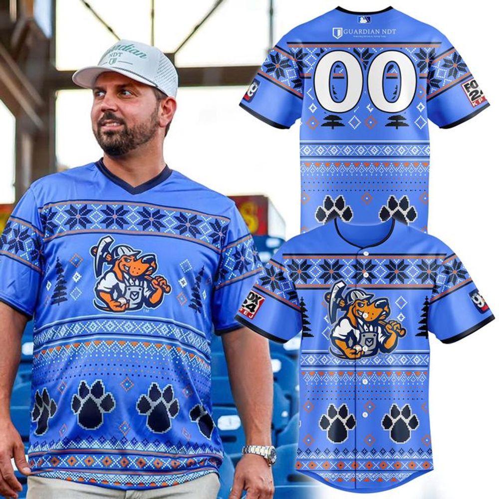 Midland RockHounds Christmas in July Special Baseball Jersey