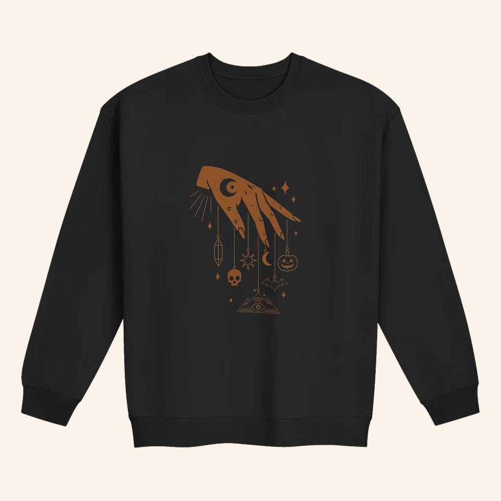 Mile Higher Merch Witch Hand Sweatshirt Birthday Gift For Wife