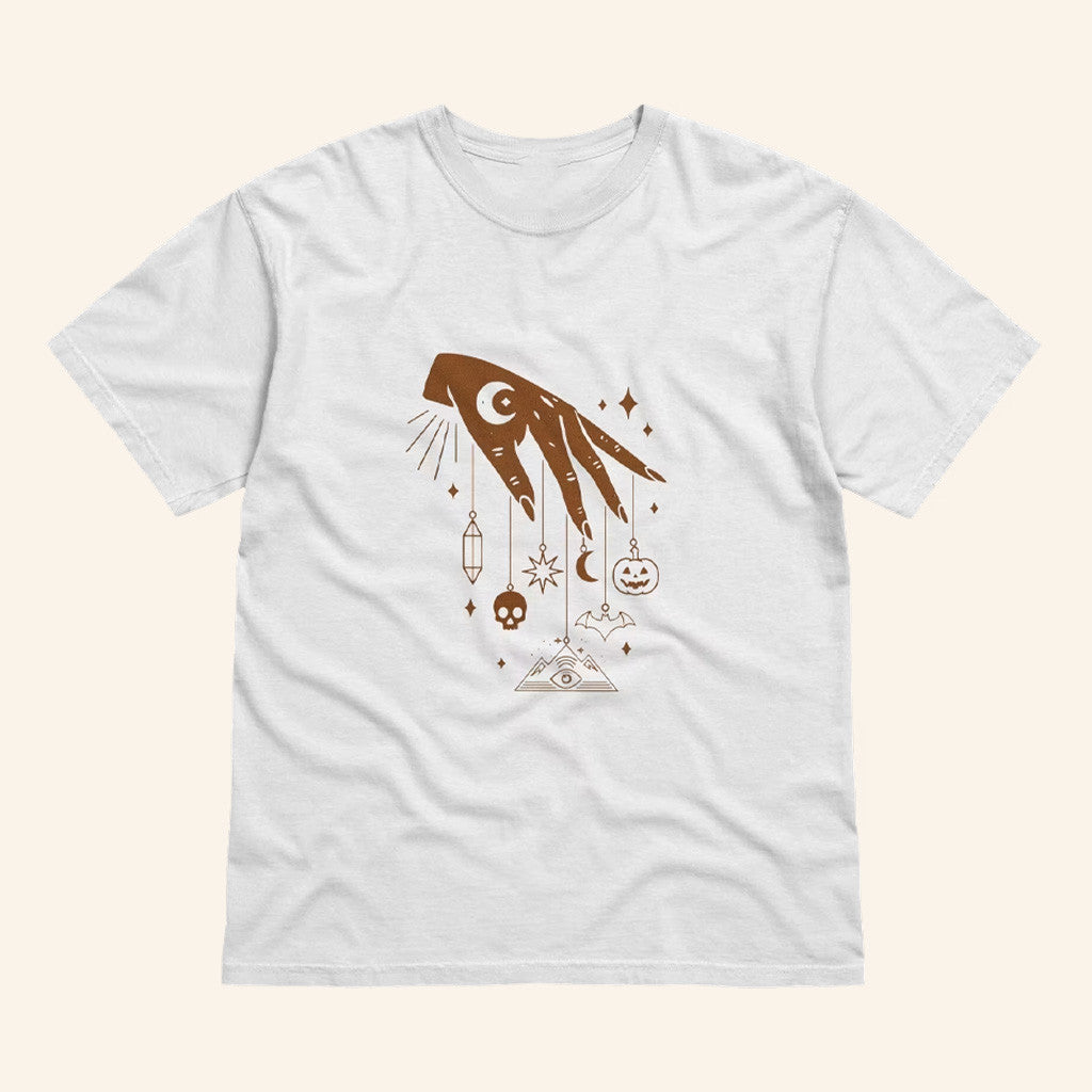 Mile Higher Merch Witch Hand T-Shirt Halloween Gifts For Besties