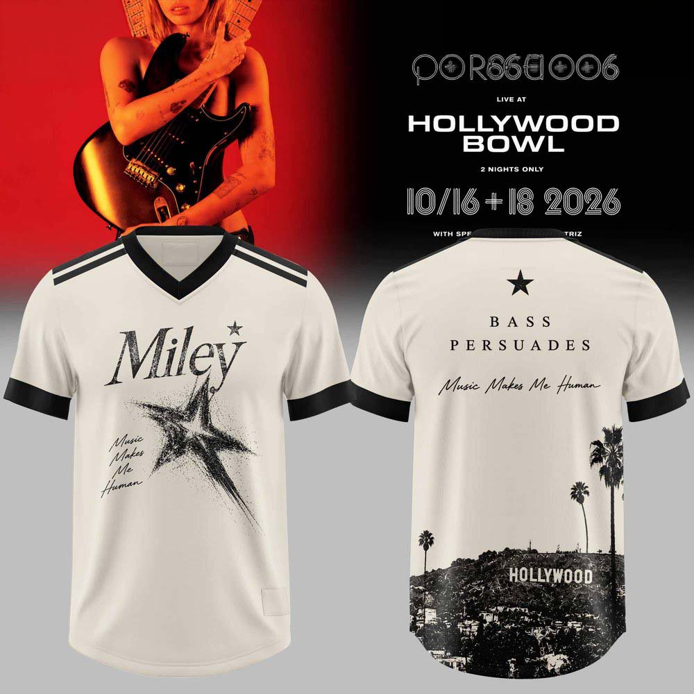 Miley Cyrus Boss Persuades Hollywood Bowl 2026 Red Black Portrait Football Jersey 2 - Unicasport Miley Cyrus Boss Persuades Hollywood Bowl 2026 Red Black Portrait Football Jersey