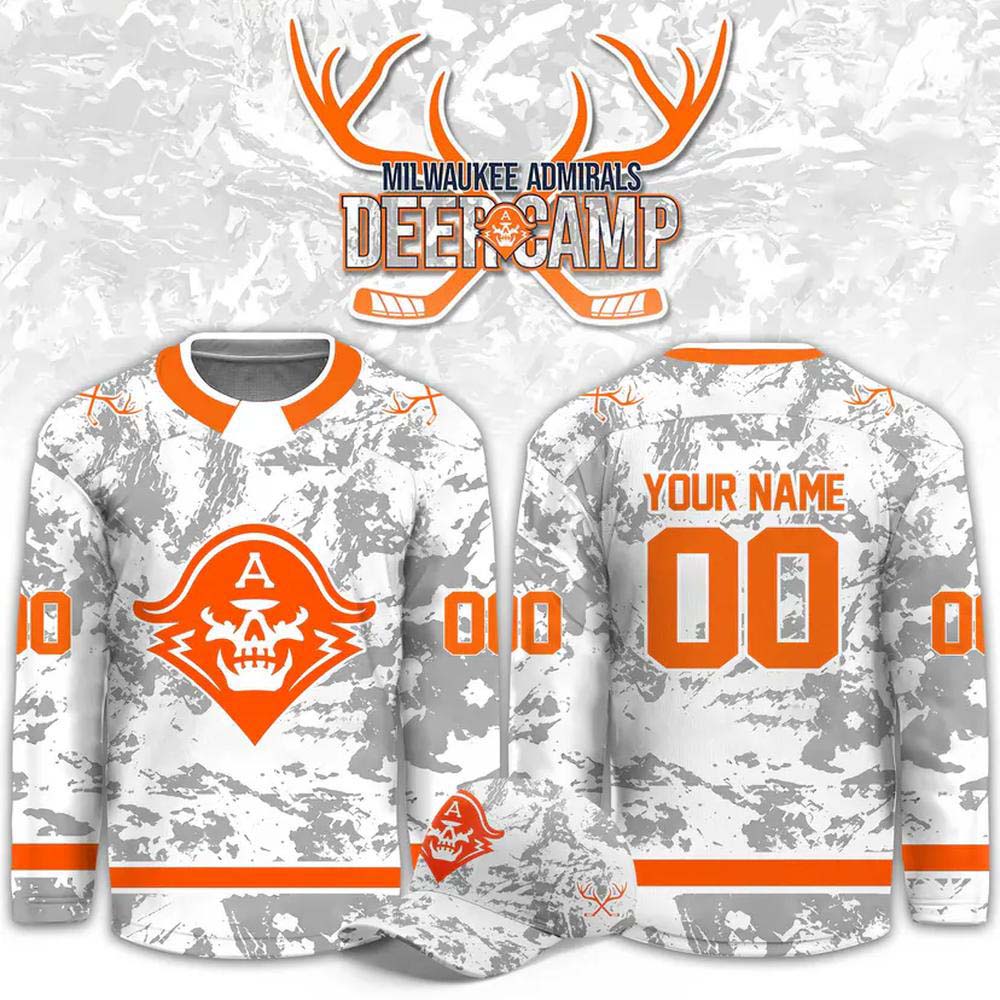 Milwaukee Admirals Deer Camp 2026 Custom Hockey Jersey - Image 2