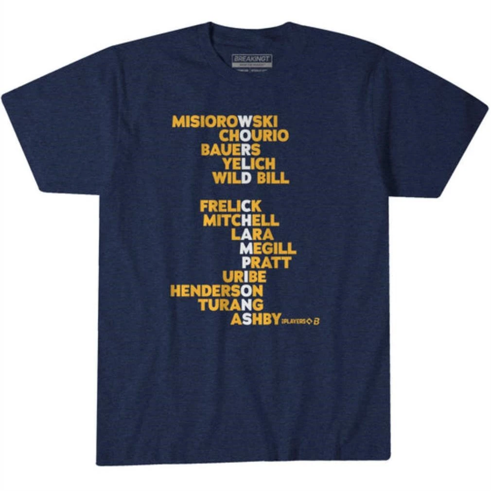 Milwaukee Baseball 2026 World Champions Names Shirt