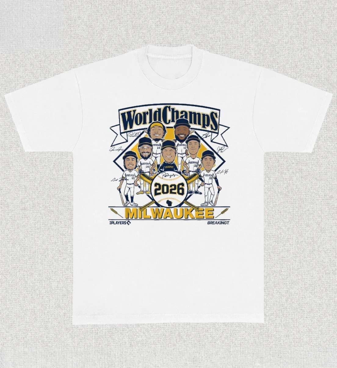Milwaukee Baseball 2026 World Champs Caricatures TShirt