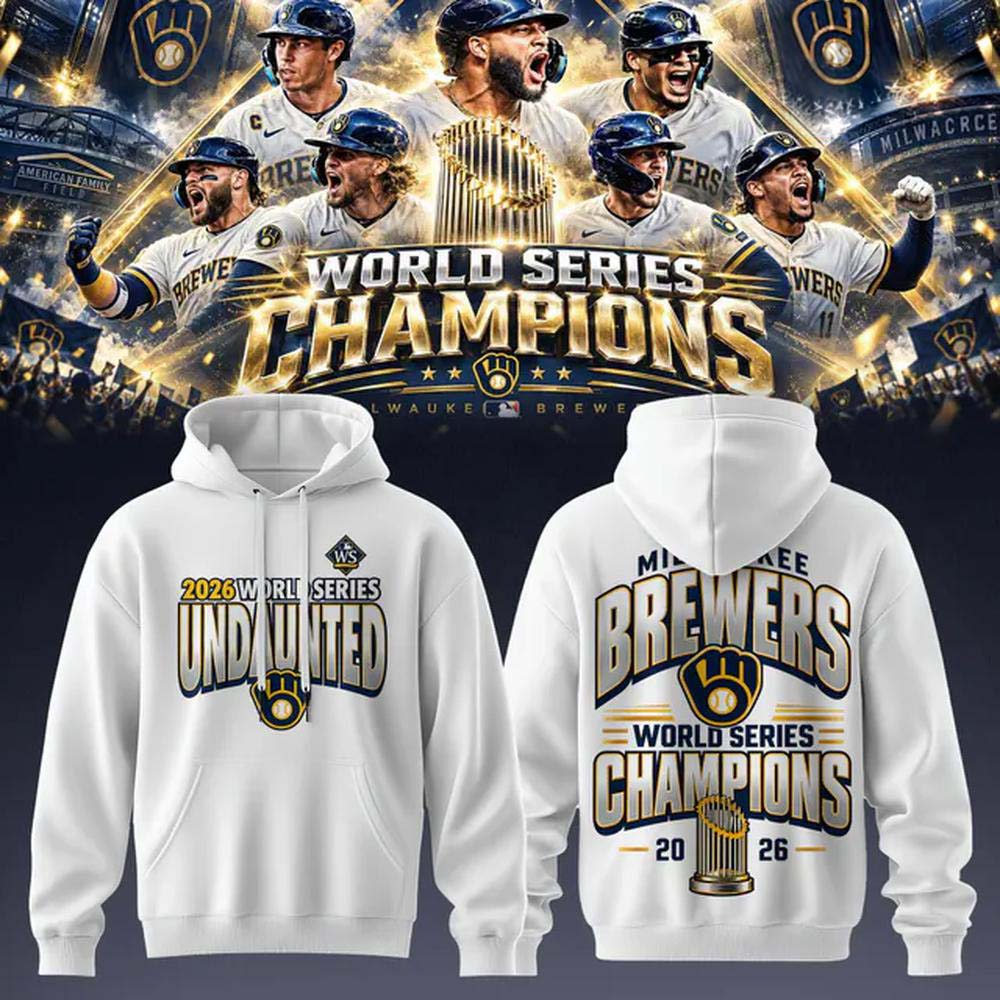 Milwaukee Brewers 2026 World Series Bound Charcoal Gray Baseball Fan Hoodie