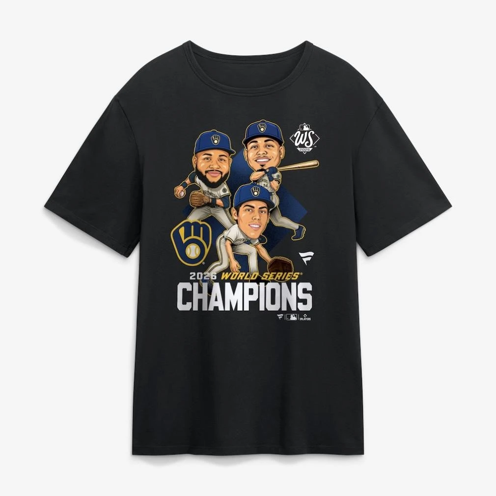 Milwaukee Brewers 2026 World Series Champions Caricature Shirt