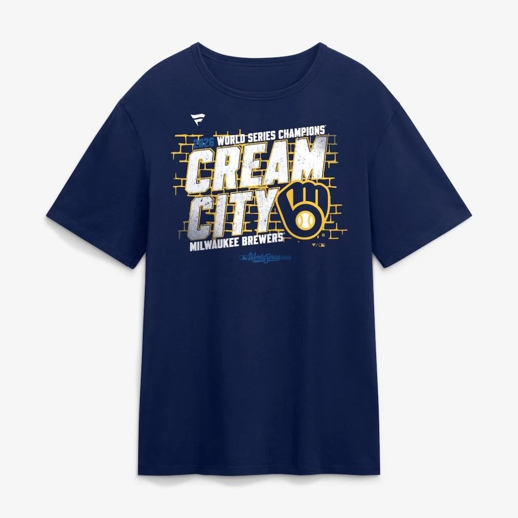 Milwaukee Brewers 2026 World Series Champions Cream City Trophy Case Shirt
