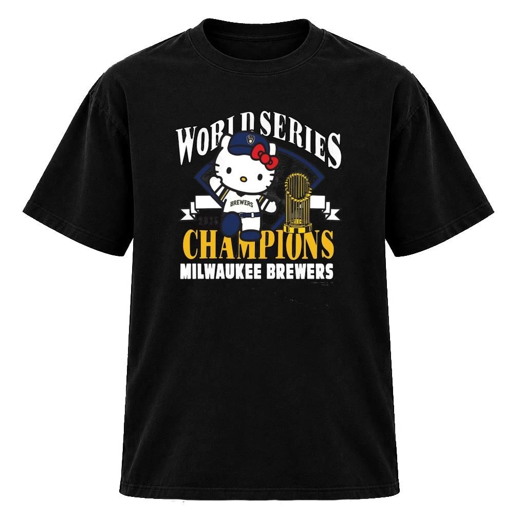 Milwaukee Brewers 2026 World Series Champions Hello Kitty Shirt