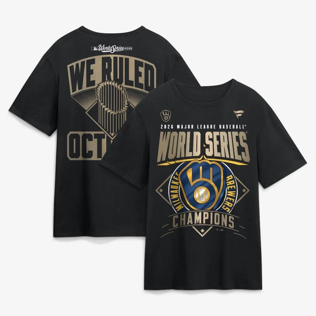 Milwaukee Brewers 2026 World Series Champions Locker Room Authentic Two Sided Shirt
