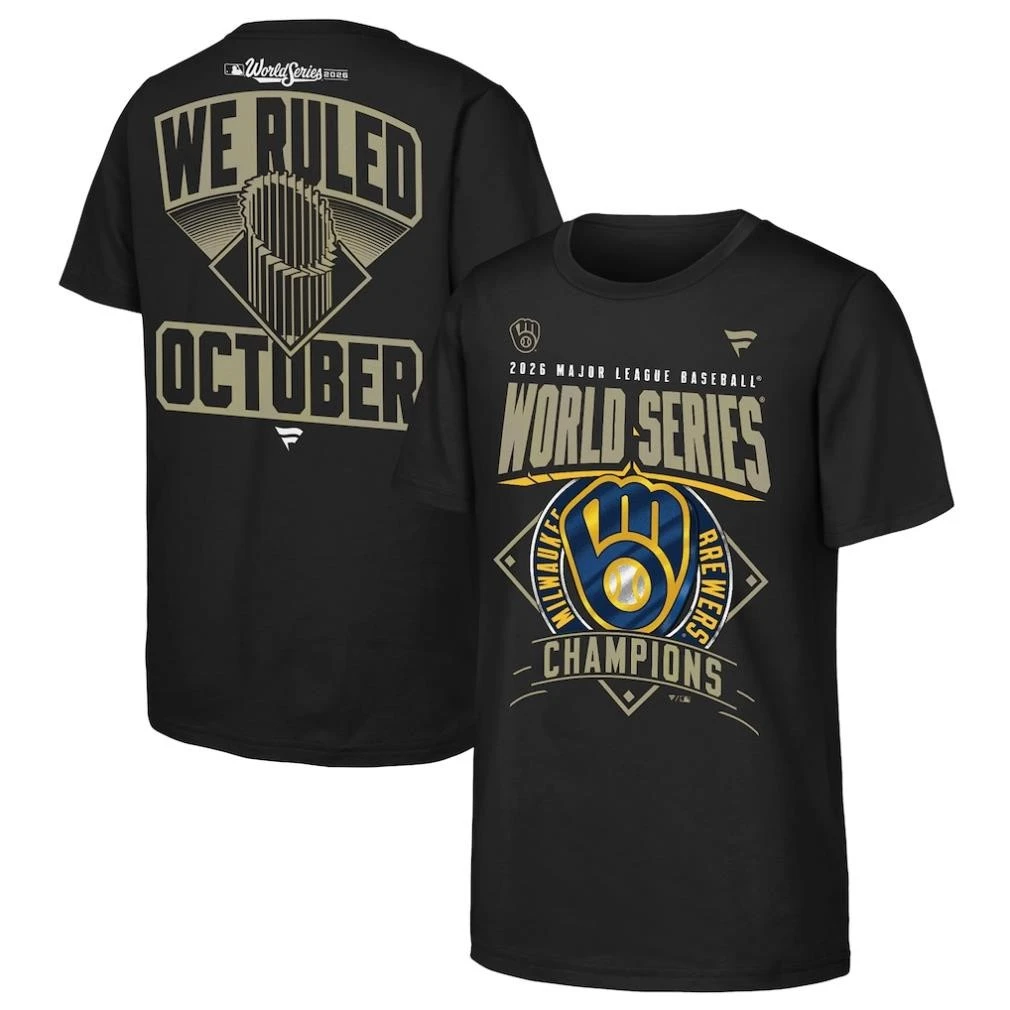Milwaukee Brewers 2026 World Series Champions Locker Room Two Sided Shirt