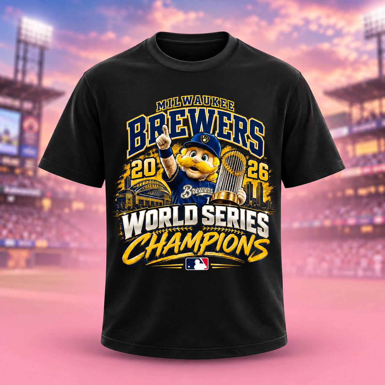 Milwaukee Brewers 2026 World Series Champions Mascot TShirt
