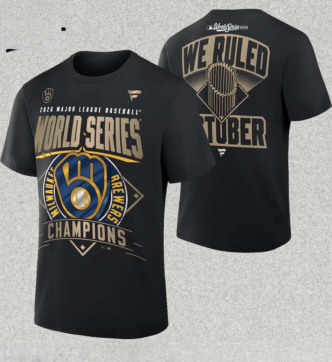Milwaukee Brewers 2026 World Series Champions We Rule October baseball t-shirt
