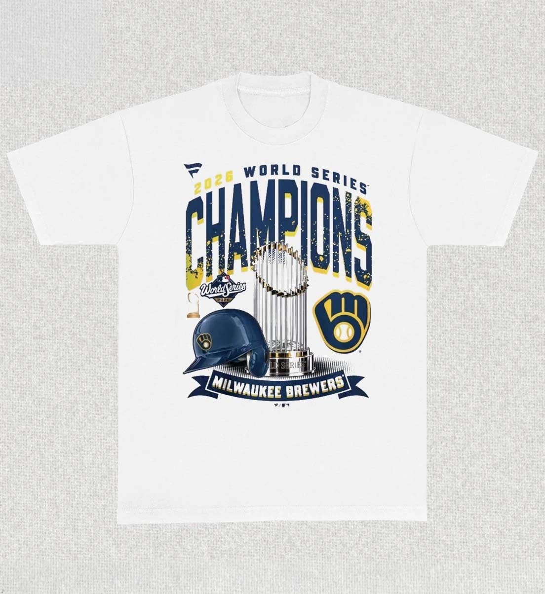 Milwaukee Brewers 2026 World Series Champions Wild Pitch TShirt White