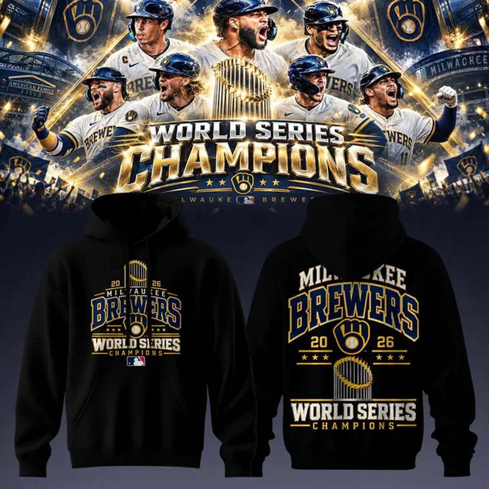Milwaukee Brewers 2026 World Series We Ruled October Black Pullover Hoodie