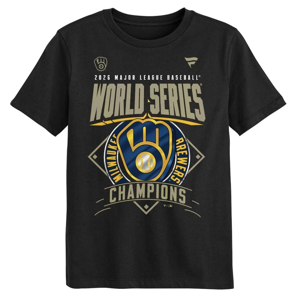 Milwaukee Brewers Fanatics Preschool 2026 World Series Champions Locker Room Shirt