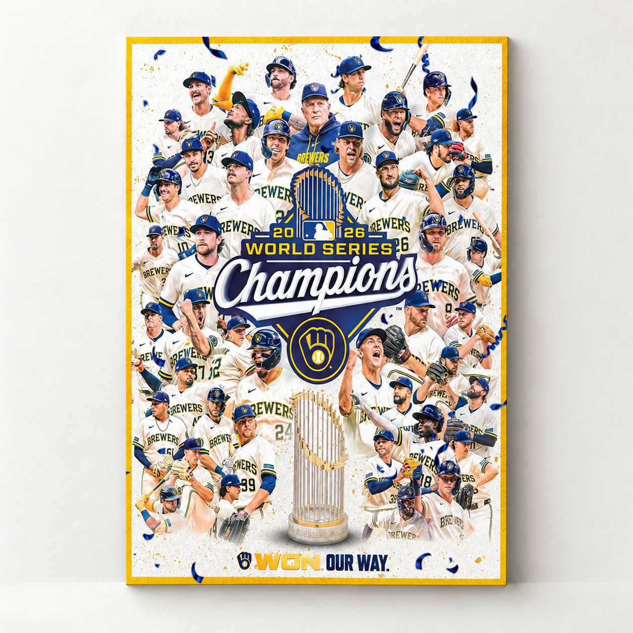 Milwaukee Brewers Is The World Series Champions 2026 Home Decor Poster Canvas