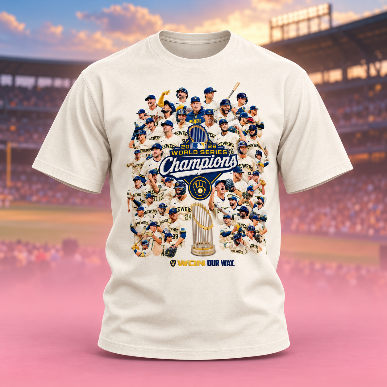 Milwaukee Brewers Is The World Series Champions 2026 Unisex TShirt