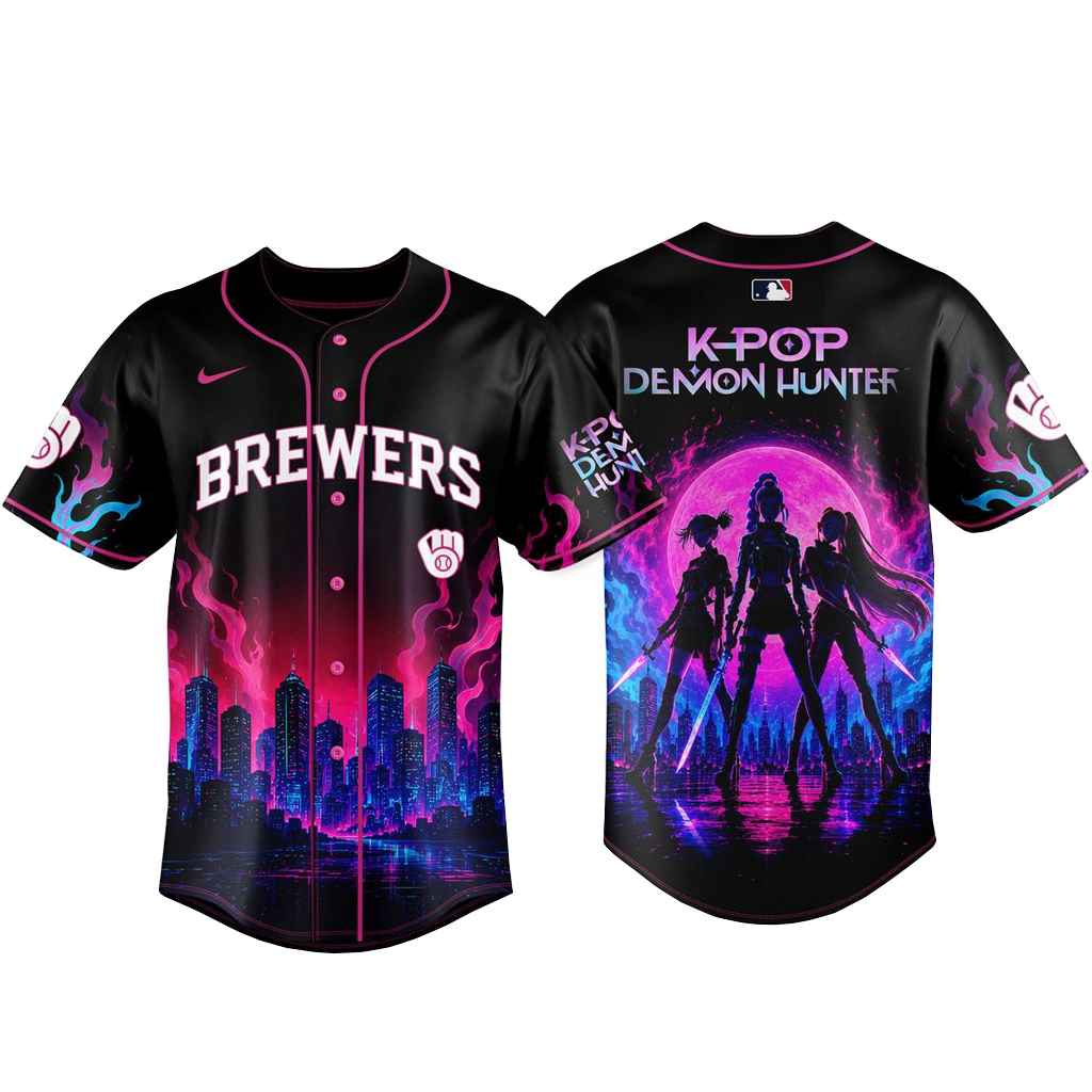 Milwaukee Brewers K-Pop Demon Hunters Night 2026 Baseball Jersey