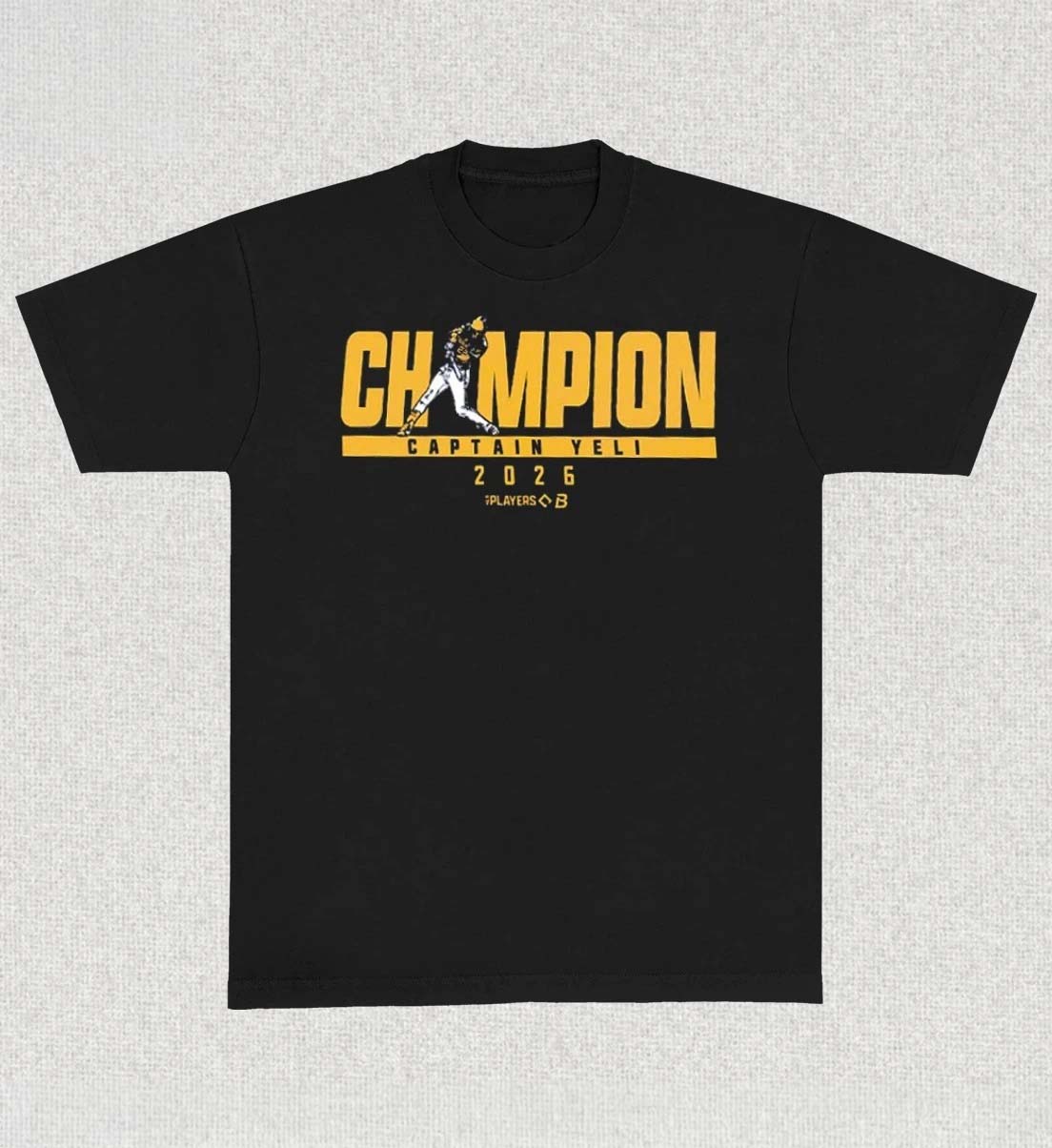 Milwaukee Brewers Merch 2026 World Series Champions Christian Yelich Navy Unisex TShirt