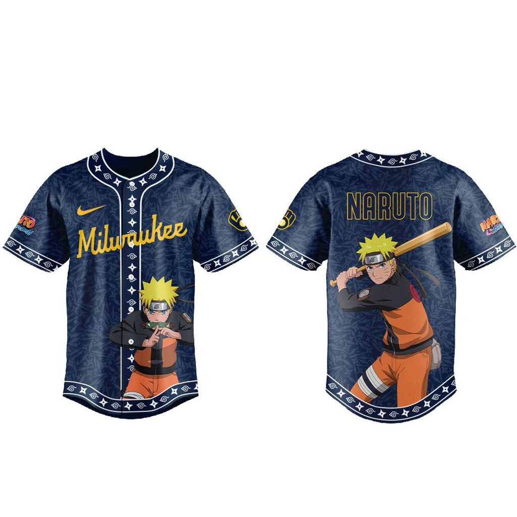 Milwaukee Brewers Naruto Ninja Legend Night Baseball Jersey 2026