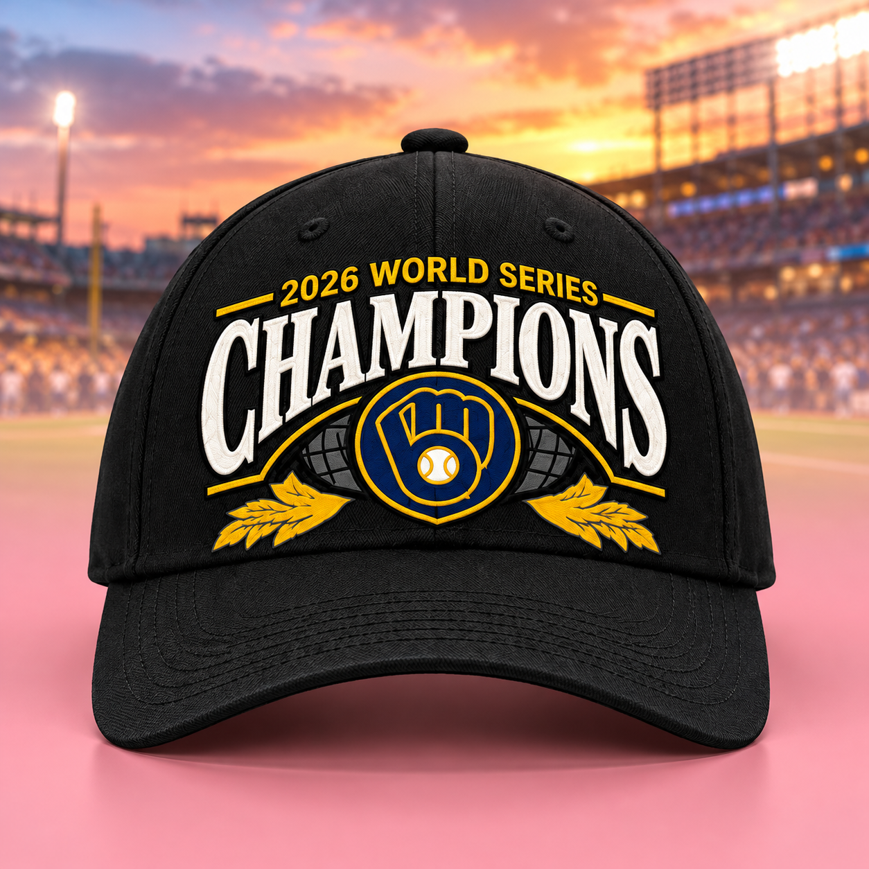 Milwaukee Brewers New Era 2026 World Series Champions Cap Hat