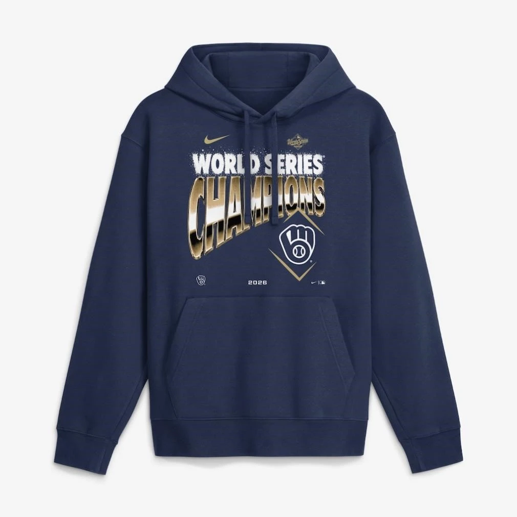 Milwaukee Brewers Nike 2026 World Series Champions Hoodie Shirt