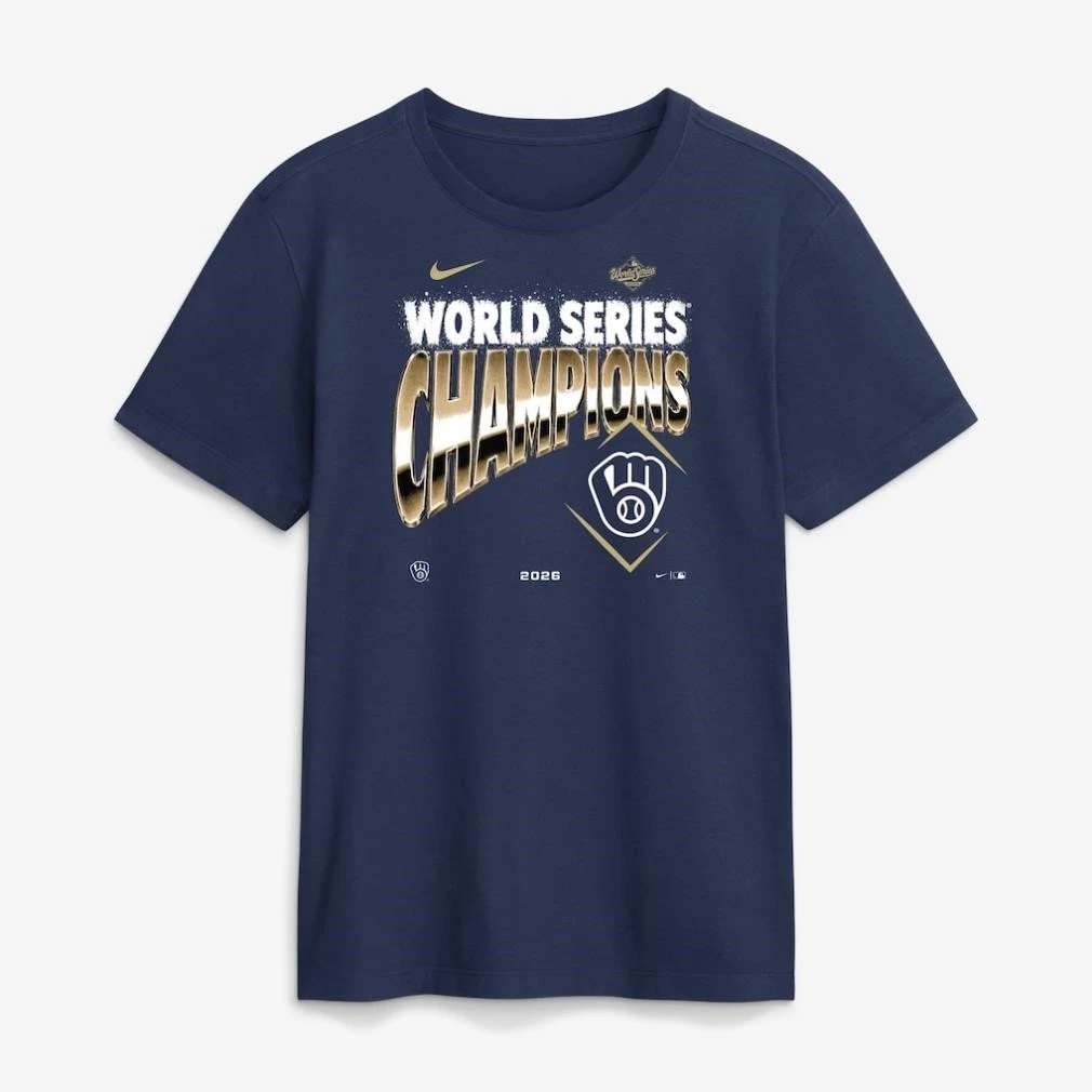Milwaukee Brewers Nike 2026 World Series Champions Shirt