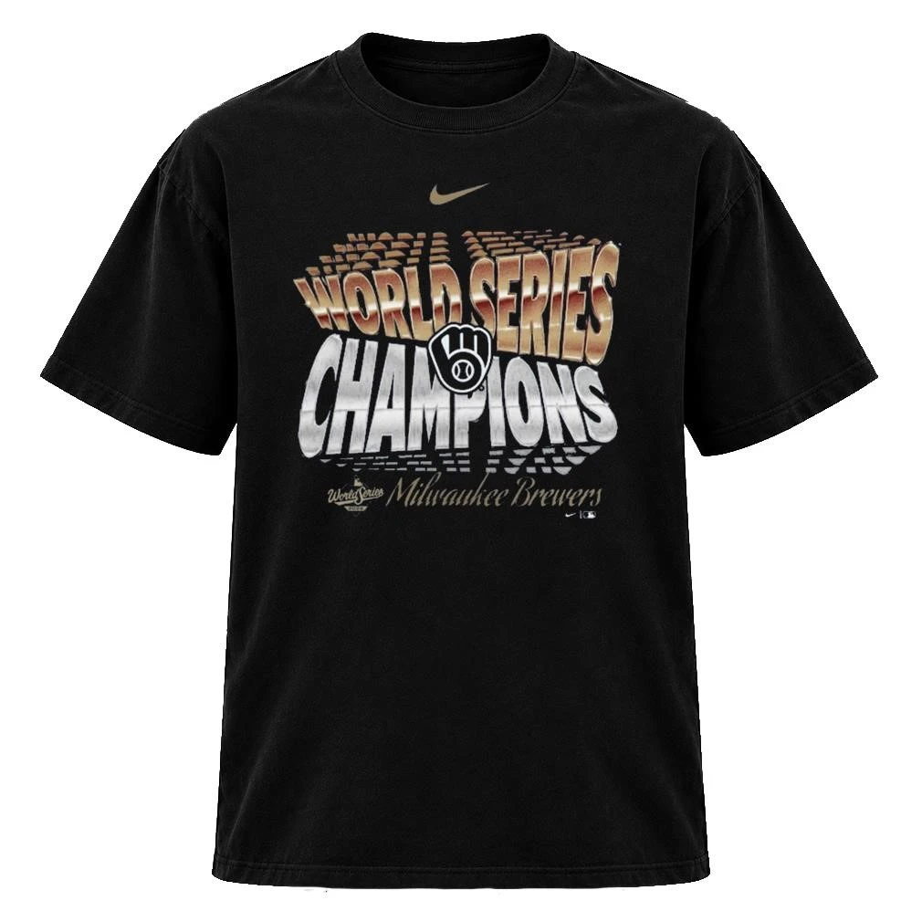 Milwaukee Brewers Nike 2026 World Series Champions Stack Shirt