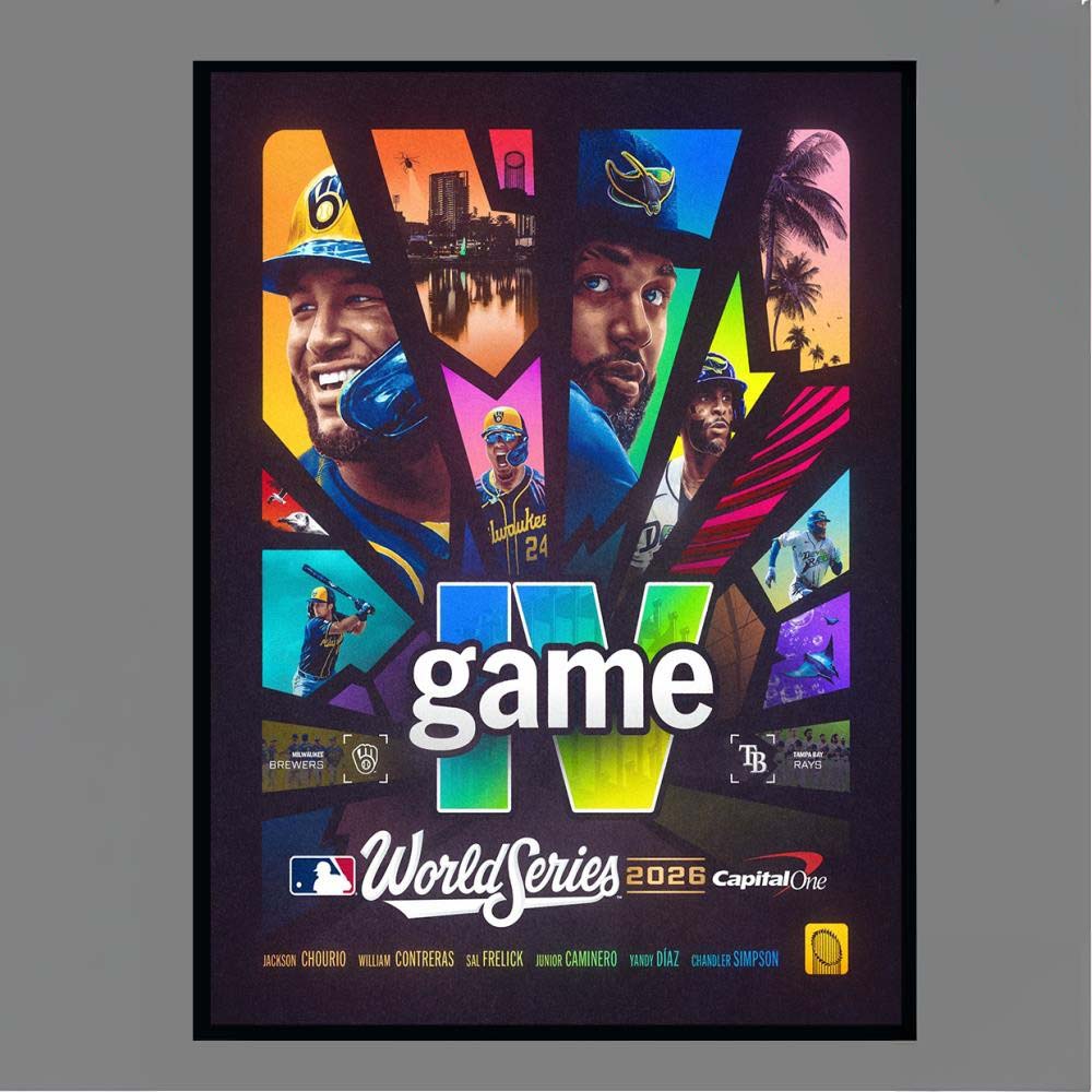 Milwaukee Brewers vs Tampa Bay Rays Game 7 World Series 2026 Poster