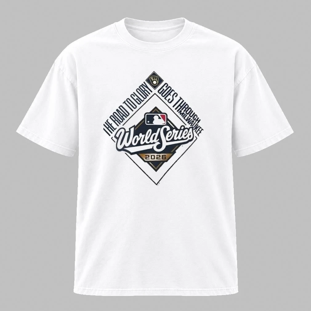 Milwaukee Brewers White 2026 World Series Participant Prime Time Shirt