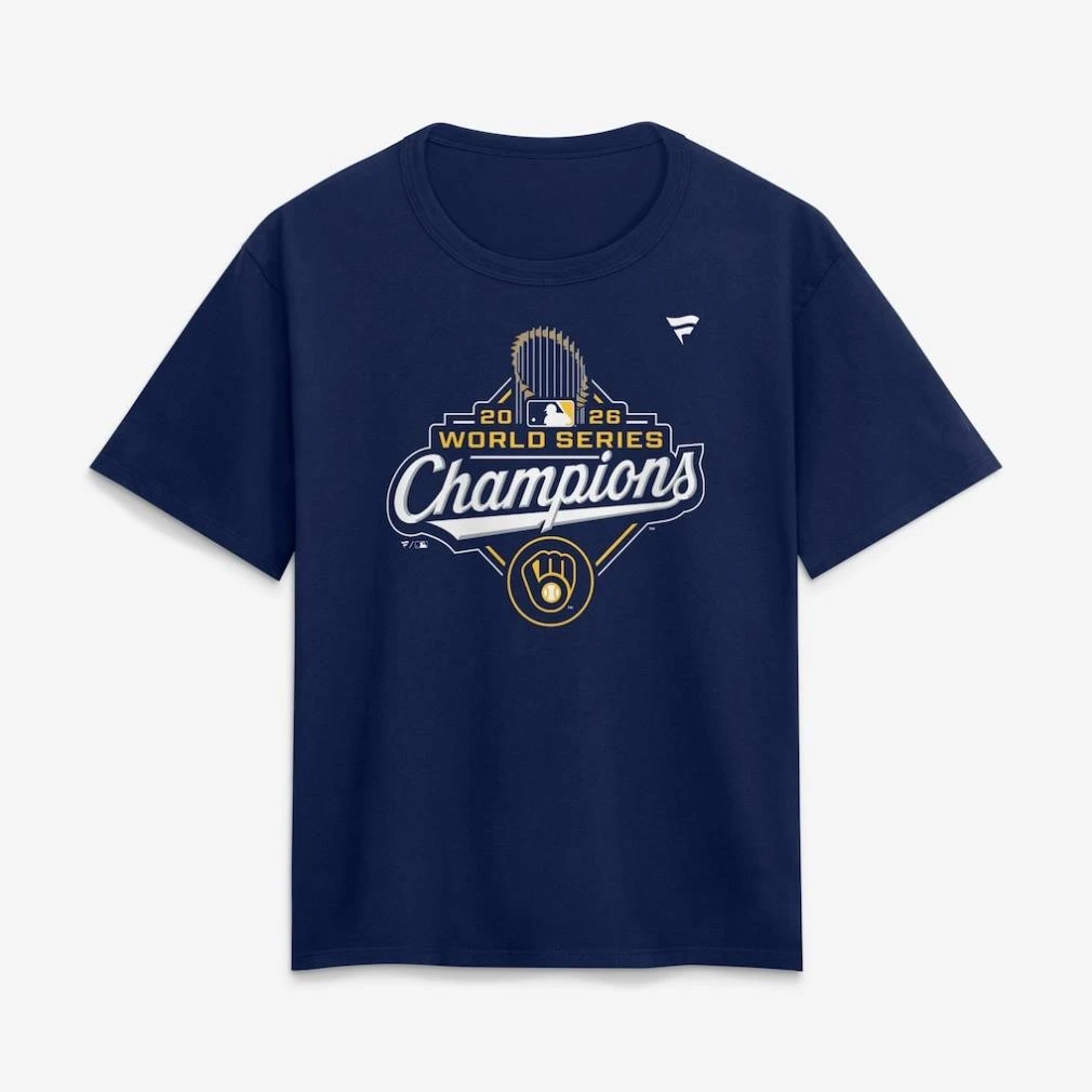 Milwaukee Brewers Womens 2026 World Series Champions Official Logo Shirt
