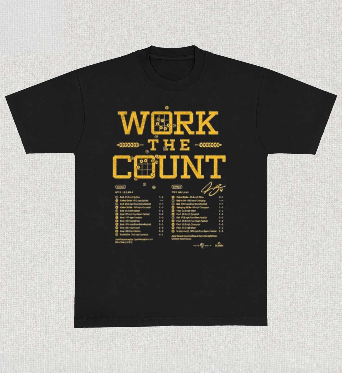 Milwaukee Brewers Work The Count TShirt
