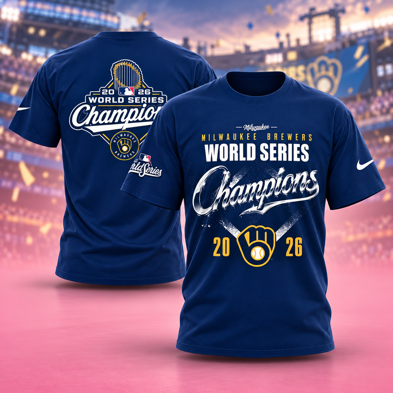 Milwaukee Brewers World Series Champions 2026 Graphic T Shirt