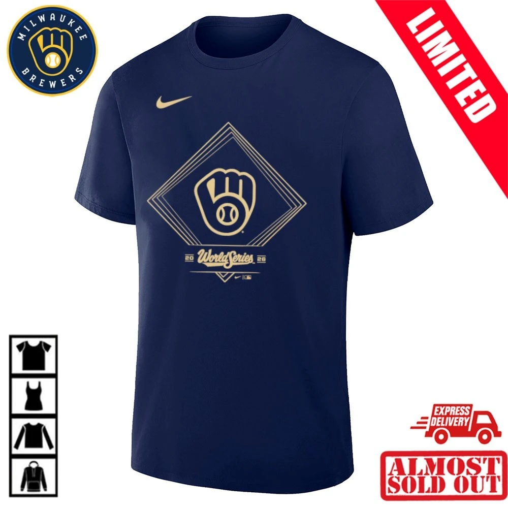 Milwaukee Brewers World Series T-shirt with team-themed graphic design