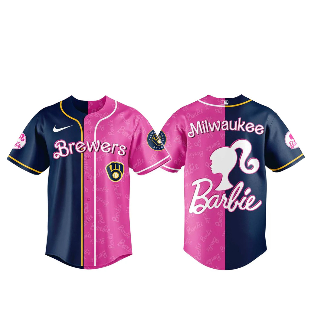 Milwaukee Brewers x Barbie Night Baseball Jersey