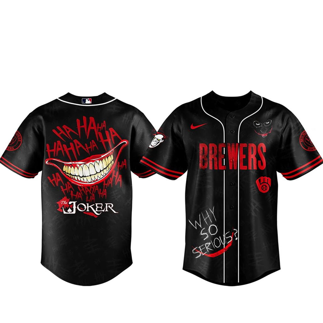 Milwaukee Brewers x Joker Game Night 2026 Baseball Jersey