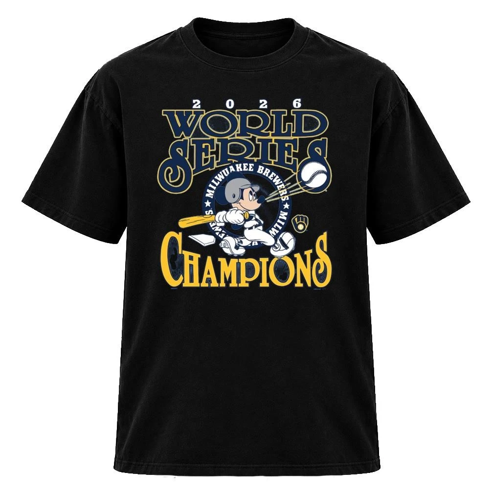 Milwaukee Brewers x Mickey Mouse 2026 World Series Champions Shirt